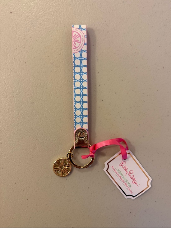 Lilly Pulitzer Accessories - Lilly Pulitzer Strap Keychain in ‘Frenchie Blue Caning’ - *NWT*